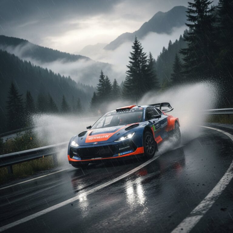 Rain Shakes Up the Standings in Mountain Rally Battle